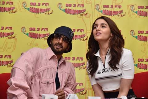 Ranveer - Alia snapped during Promotions of Gully Boy at a 98.3 Radio Mirchi