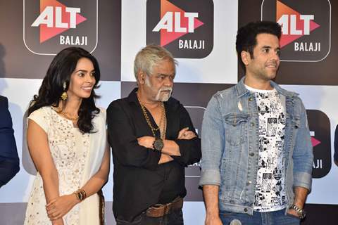 Tusshar Kapoor, Mallika Sherawat and Sanjay Mishra at the launch of 'Boo Sabki Phategi'