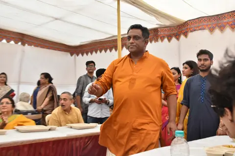 Bollywood celebrities at Anurag Basu's Saraswati Pooja