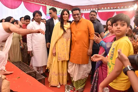 Katrina Kaif at Anurag Basu's Saraswati Pooja