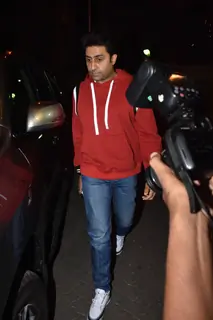 Abhishek Bachchan at Ekta Kapoor baby's naming ceremony