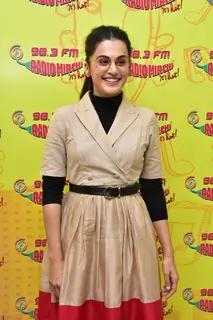 Taapsee Pannu Snapped during Badla song launch