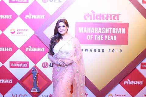 Zareen Khan snapped at Lokmat Awards