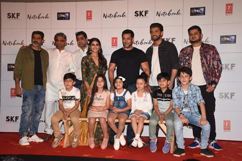 Pranutan Bahl and Zaheer Iqbal at the trailer launch of Notebook