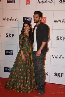 Pranutan Bahl and Zaheer Iqbal at the trailer launch of Notebook