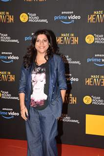 Bollywood filmmaker Zoya Akhtar at the screening of 'Made in Heaven'!