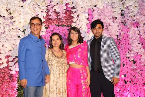 Vidhu Vinod Chopra and family at Ambani Wedding!