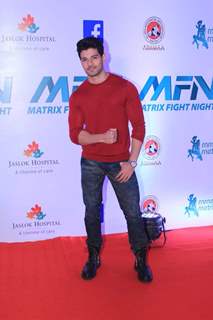 Suraj Pancholi attends Matrix Fight night!