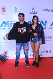 Prateik Babbar and Sanya Sagar at Matrix Fight night