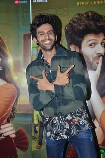 Kartik Aaryan snapped at the Luka Chuppi success bash!