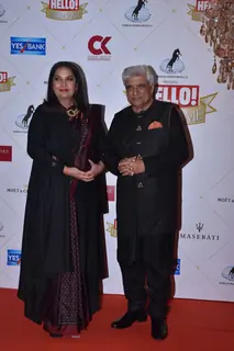 Javed Akhtar and Shabana Azmi at the Hello Hall of fame awards!