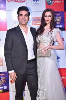 Georgia Andriani and Arbaaz Khan at Zee Cine Awards!