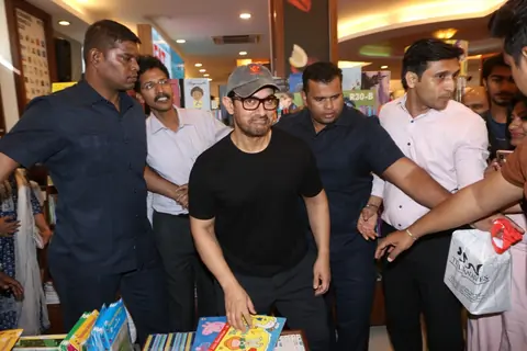 Aamir Khan snapped at a Book Launch