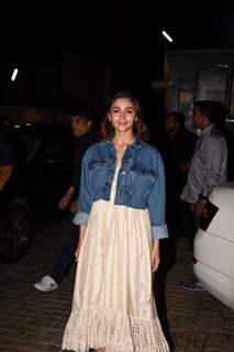 Alia Bhatt attends the special screening of Kalank