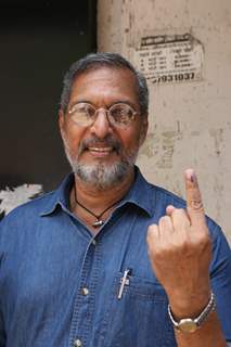 Nana Patekar casts his vote!