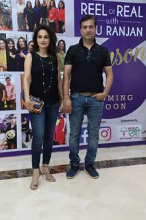 Varun Badola and Rajeshwari Sachdev snapped at the launch of Reel or Real season 3
