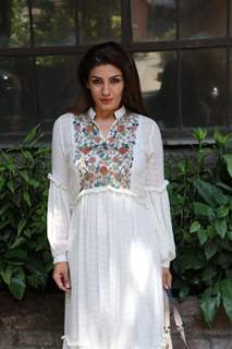 Raveena Tandon spotted posing for a picture