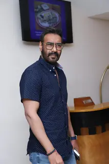 Ajay Devgn at the promotions of De De Pyaar De