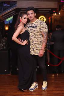 Yuvika Chaudhary with husband Prince Narula snapped at Anita Hassanandani and Pearl Puri's song launch