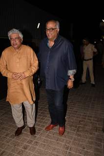 Javed Akhatar and Boney Kapoor spotted at special screening of India's Most Wanted