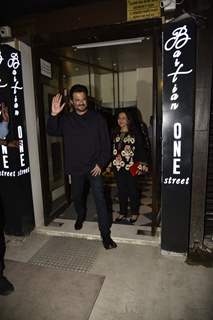 Anil Kapoor posing at his wedding Anniversary Party