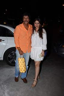 Chunky Pandey with his wife Bhavna Pandey at Anil Kapoor's wedding Anniversary Party