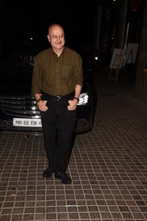 Anupam Kher snapped at special screening of India's Most Wanted.
