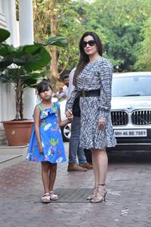 Neelam Kothari with daughter Ahana Soni Snapped at viaan's birthday party