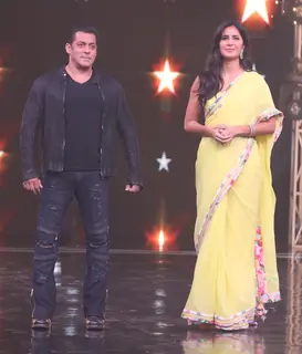 Salman Khan and Katrina Kaif snapped of the sets of Super Dancer 3 to promote their upcoming movie Bharat