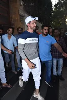 Hrithik Roshan at at Ajay Devgan's house