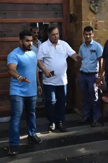 David Dhawan at Ajay Devgan's house
