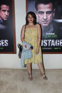 Maanvi Gagroo snapped at the screening of upcoming show Hostage