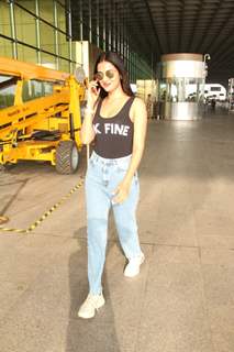 Sonal Chauhan snapped at the Airport