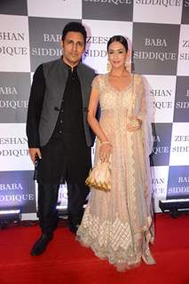 Preeti Jhangiani and Pravin Dabas papped at Baba Siddique's Iftar Party