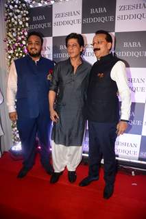Baba Siddique papped with Shah Rukh Khan at his Iftar Party