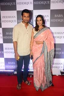 Indraneil Sengupta and Barkha Bisht papped at Baba Siddique's Iftar Party