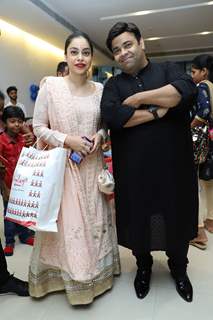 Kiku Sharda and Sumona Chakravarti at Rayaan and Krishaang's birthday bash