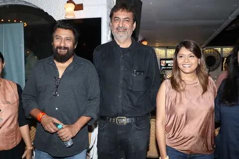 Pallavi Joshi and Vivek Agnihotri snapped at the success bash of Tashkent Files