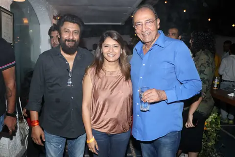 Pallavi Joshi and Vivek Agnihotri snapped at the success bash of Tashkent Files