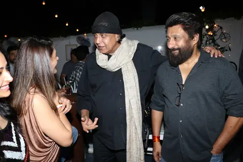 Pallavi Joshi, Mithun Chakraboty and Vivek Agnihotri snapped at the success bash of Tashkent Files