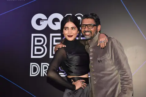 Niranjan Iyengar and Shruti Haasan snapped at GQ 100 Best Dressed Awards