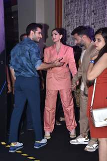 Karan Tacker with Sonam Kapoor and Anand Ahuja snapped at GQ 100 Best Dressed Awards