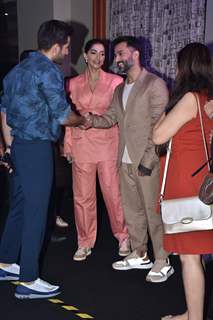 Karan Tacker with Sonam Kapoor and Anand Ahuja snapped at GQ 100 Best Dressed Awards