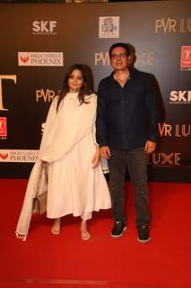 Atul Agnihotri and Alvira Khan attend the special screening of Bharat