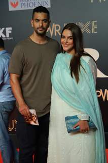 Neha Dhupia and Angad Bedi attend the special screening of Bharat