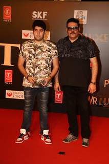 Shehzad Khan and son attend the special screening of Bharat