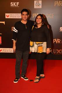 Omung Kumar with wife Vanita attend the special screening of Bharat