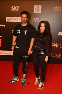Aamir Ali and Sanjeeda Sheikh attend the special screening of Bharat