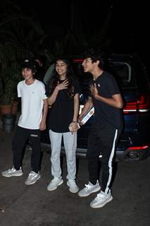 Chunky Pandey and Ritesh Shidwani were snapped with their family at an outing