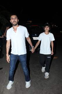 Chunky Pandey and Ritesh Shidwani were snapped with their family at an outing